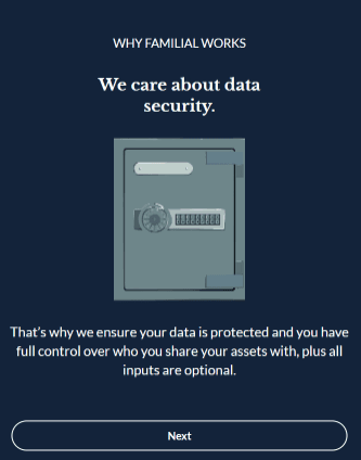 We care about data security